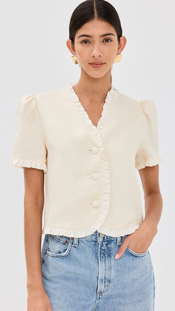 Bess Linen Top | Shopbop