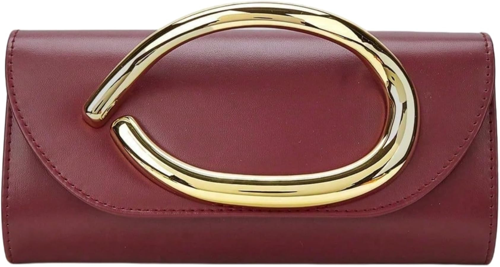 Clutch Purses for Women, Evening Bag with Chain and Metal Handle, Stylish & Elegant for Dinners, ... | Amazon (US)