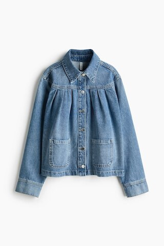 H & M - Oversized Jeansjacke mit Falten - Blau - Damen | H&M (DE, AT, CH, NL, FI)