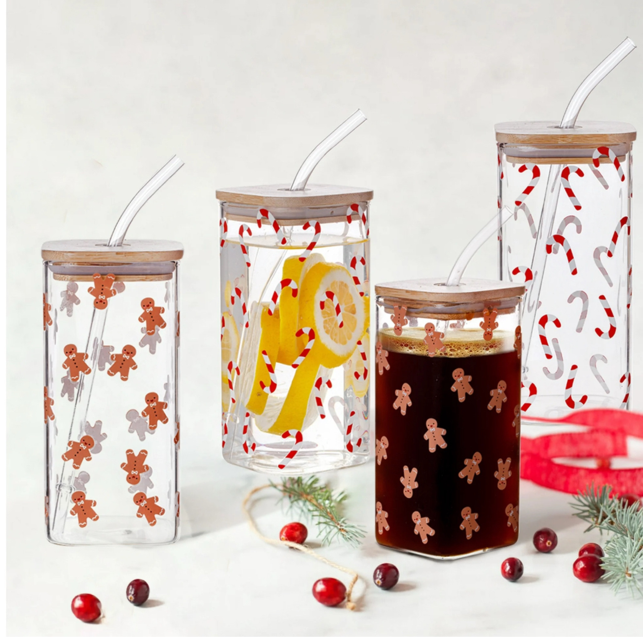 Christmas Clear Glass Sipper set of 4

#LTKSeasonal #LTKHoliday