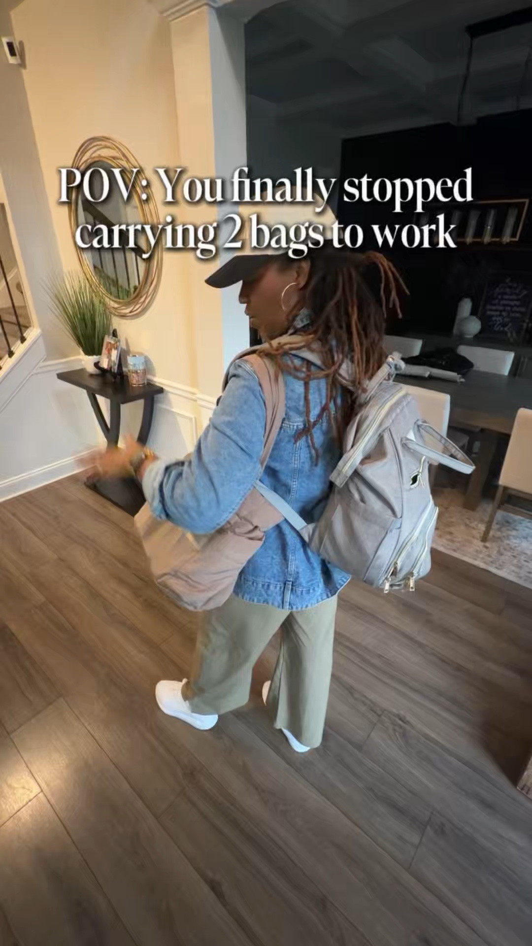 From TWO work bags to ONE 🙌🏾🐆

I was officially over carrying a backpack and tote into the office every day, so this leopard backpack had to prove it could hold everything from both…and SHE DID! 😂

Laptop, work essentials, all my random “just in case” things…everything fits without sacrificing the cute! And yall know I LOVE a good leopard moment. 🤎

Definitely a new work bad favorite!

#LTKWorkwear