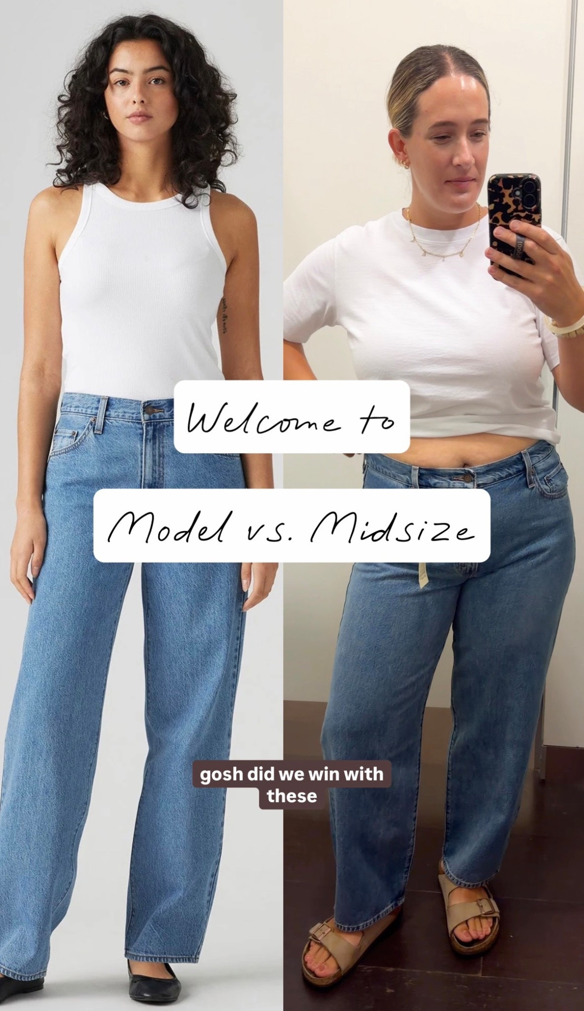 And we had a Levi’s success in my Model vs. Midsize try on series! These jeans are truly incredible. I love the fit of them so much. They’re available in varied colours & lengths which is super amazing. 

I’m wearing the size 32 ❤️

#denim #midsize #levis 

#LTKjeans #LTKmidsize