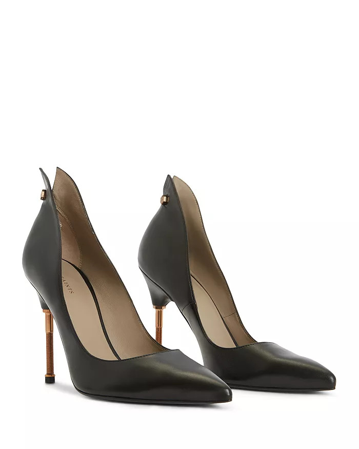 Women's Robin Pointed Toe Black Bolt Style High Heel Pumps | Bloomingdale's (US)