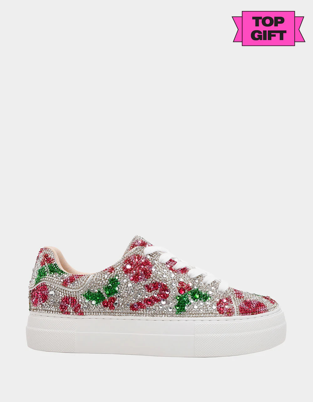 SIDNY HOLLY Women's Christmas Holly Sneaker | Betsey Johnson