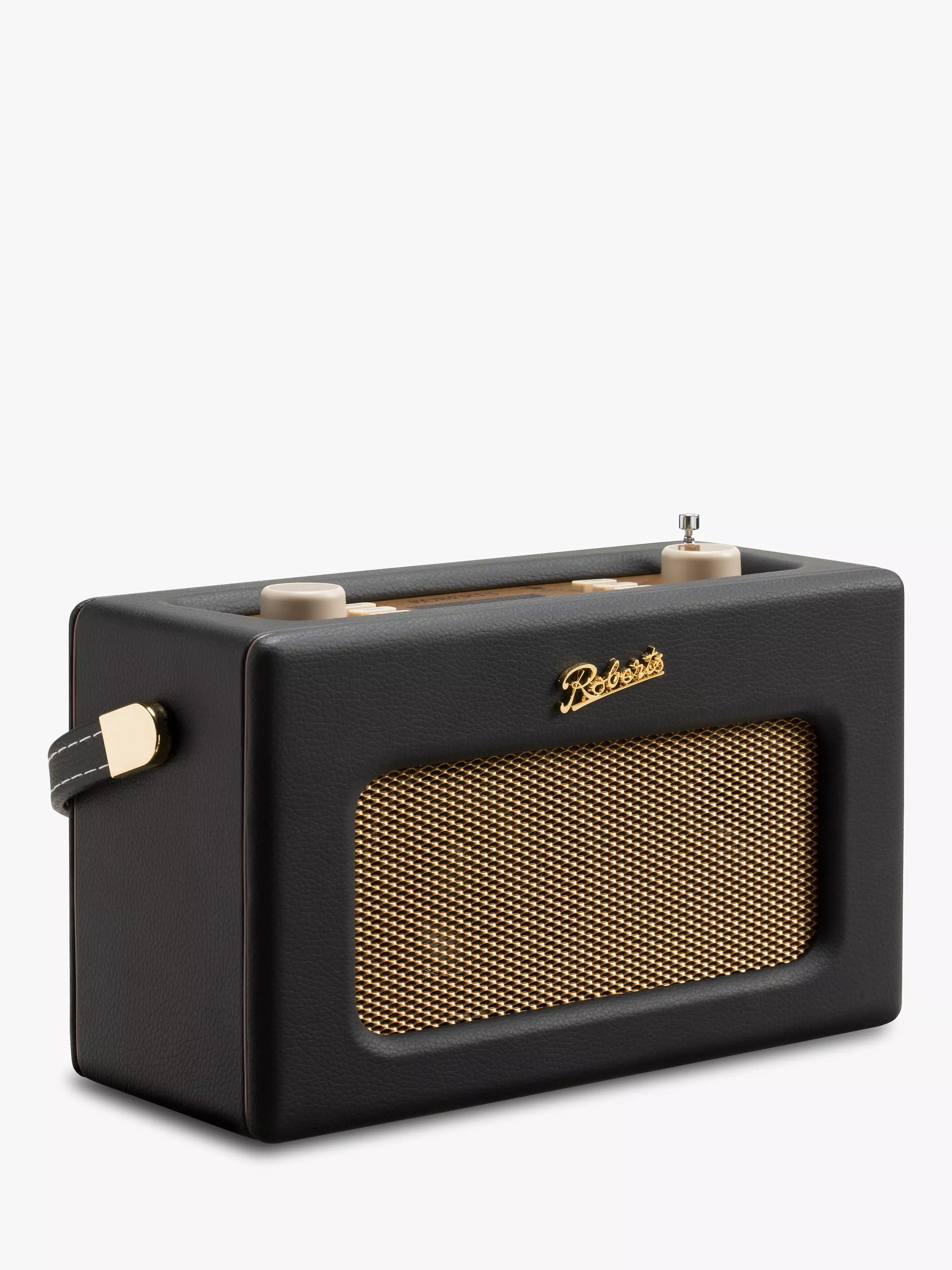 RobertsRevival RD70 DAB/DAB+/FM Bluetooth Digital Radio with Alarm, Black | John Lewis (UK)