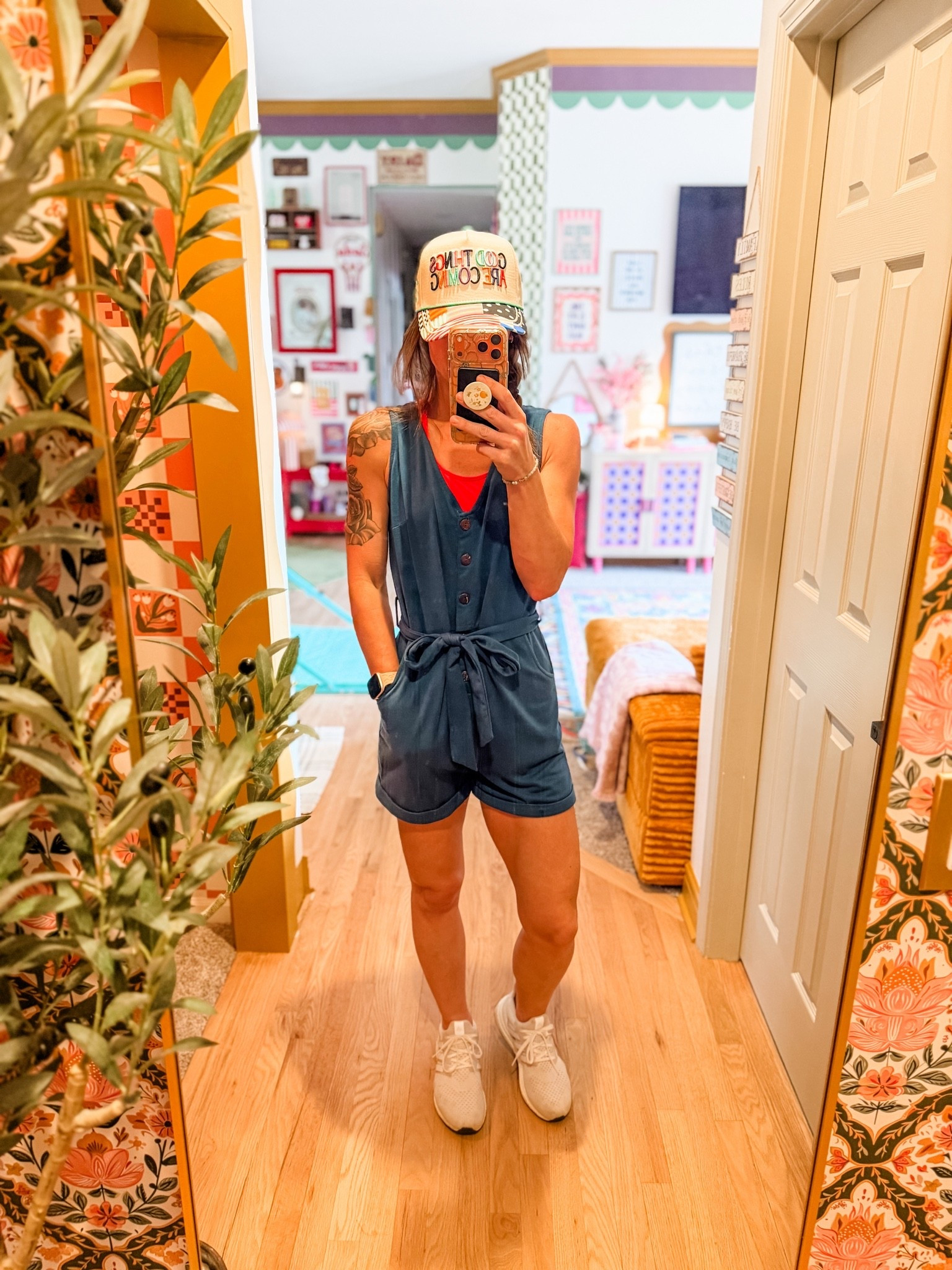 Sleeveless romper, wearing size Small #amazonfashion

#LTKSwim #LTKmomlife #LTKootd