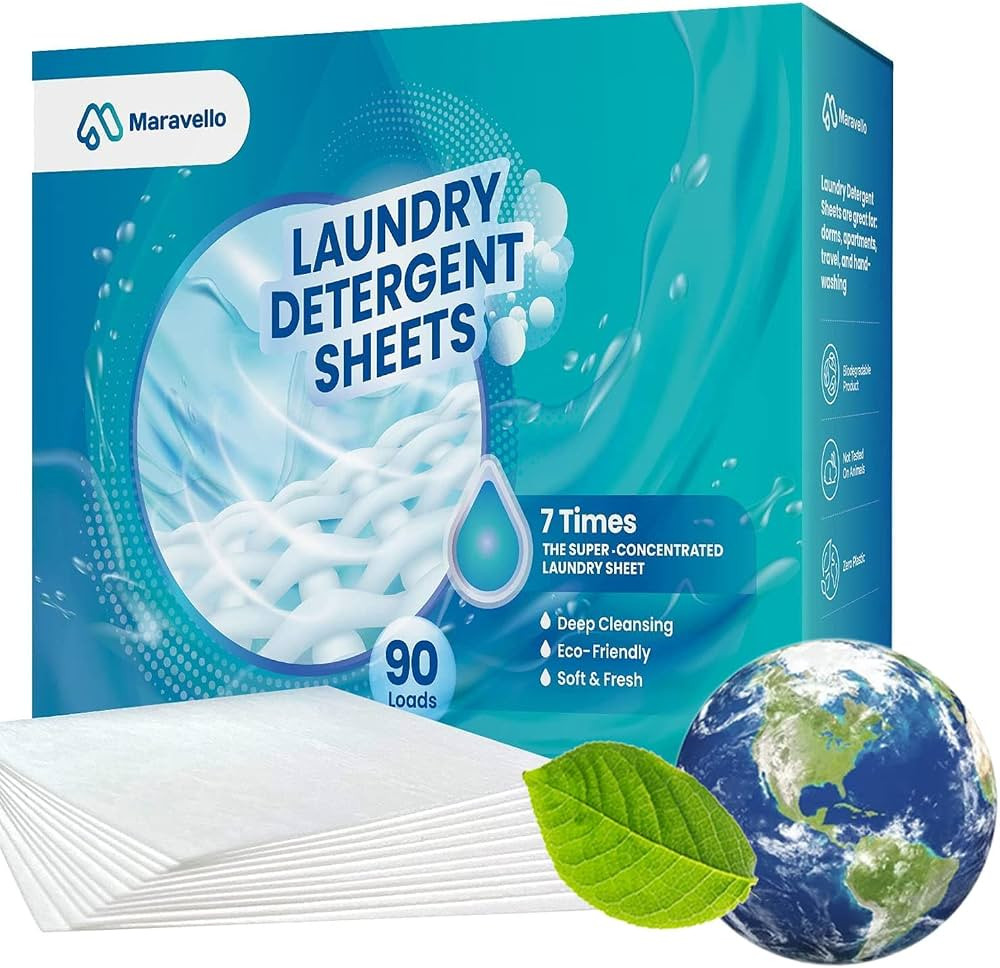 Eco-friendly Laundry Detergent Sheets, Space Saving Plastic Free Biodegradable Easy to Carry and ... | Amazon (CA)