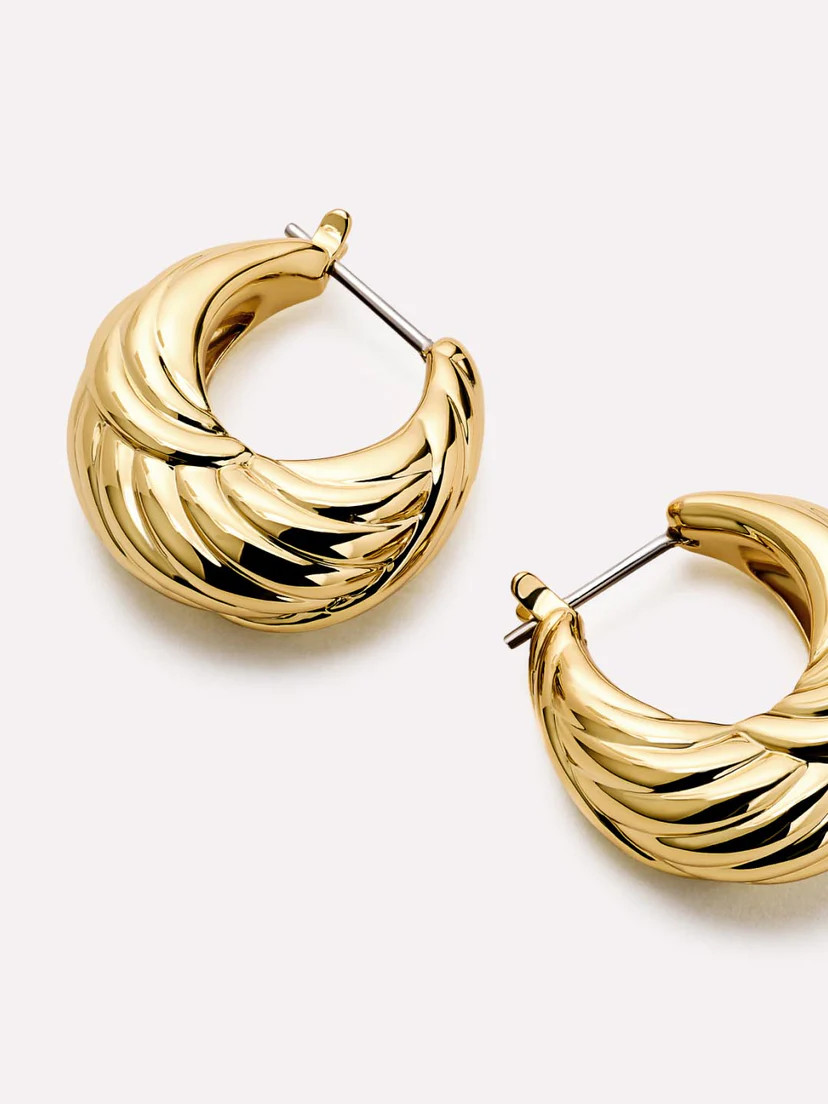 Gold Hoop Earrings - Tymie | Ana Luisa