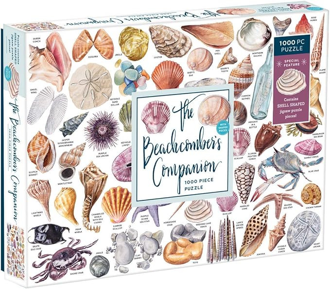 Galison Beachcombers Companion 1000 Piece Jigsaw Puzzle for Adults, Beach Puzzle with Colorful Oc... | Amazon (US)