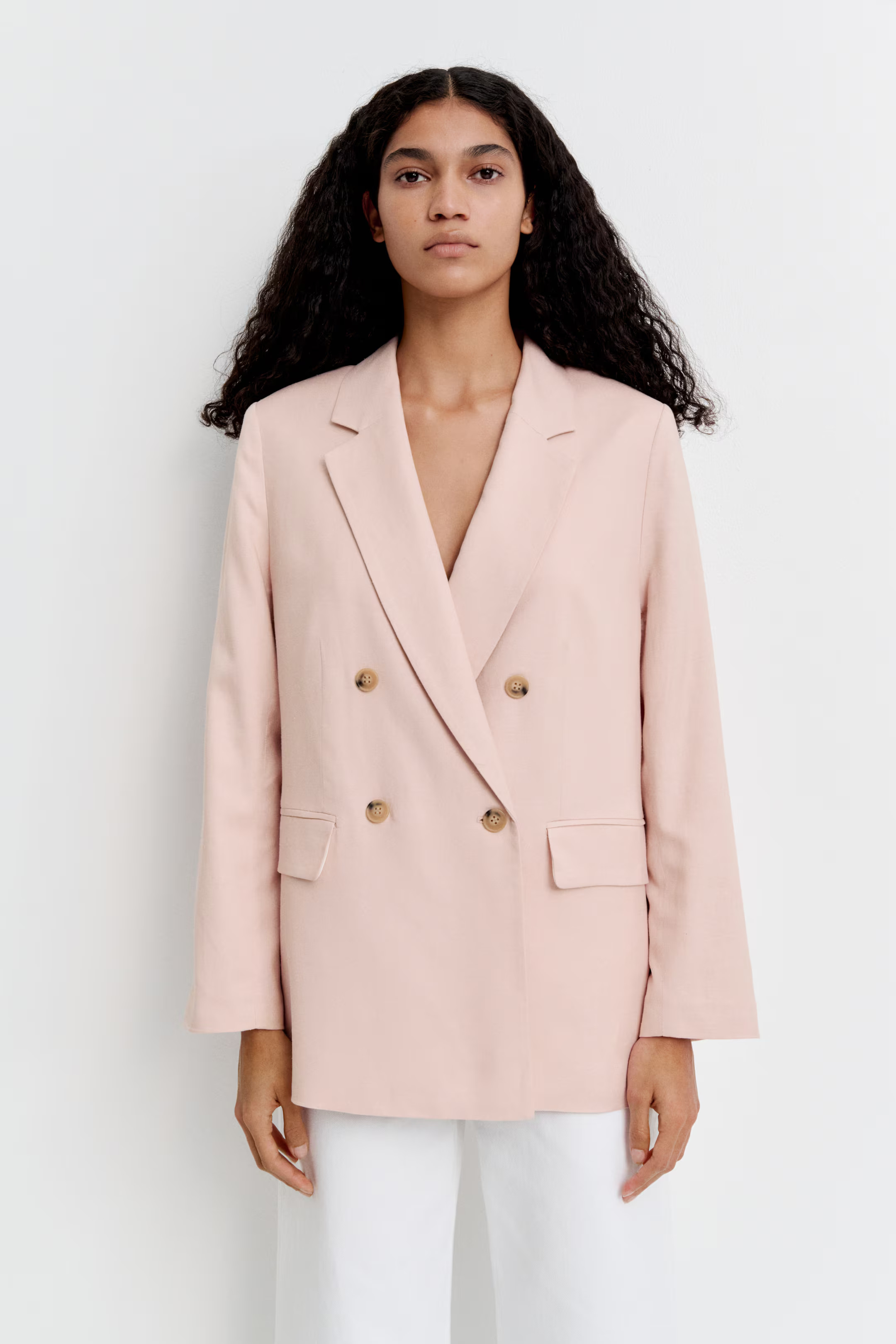 Linen-blend blazer | H&M (UK, MY, IN, SG, PH, TW, HK)