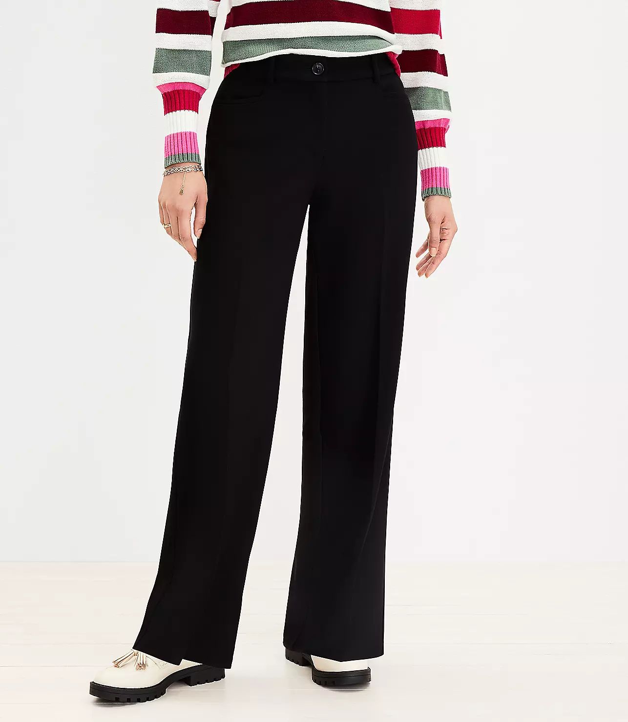 Tall Curvy Trouser Pants in Doubleface | LOFT