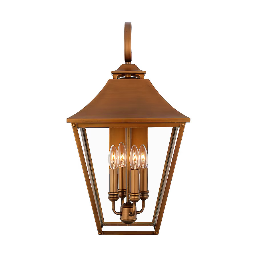 Generation Lighting Galena 4 -Light 25.38-in H Copper Hardwired Outdoor Wall Light | Lowe's