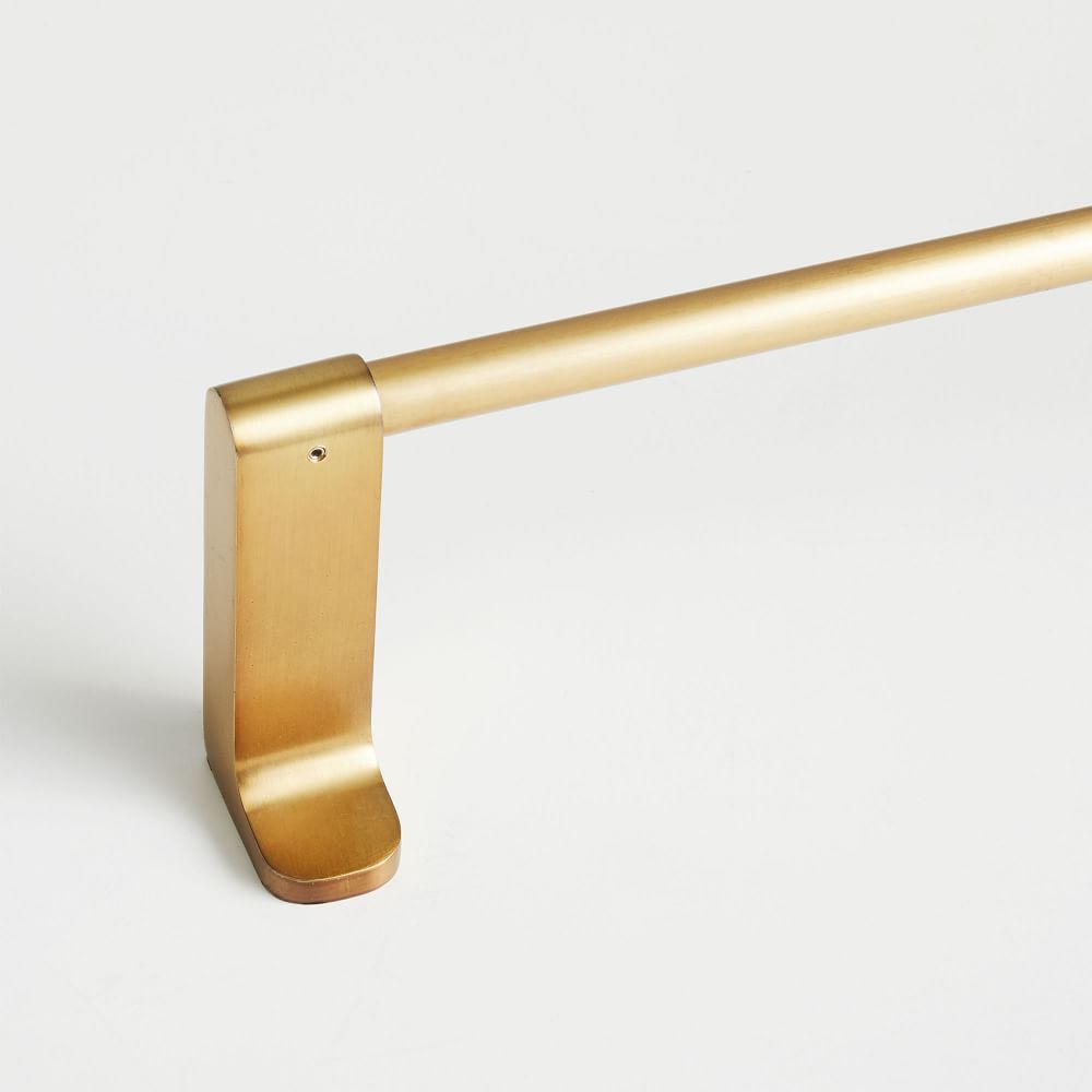 Contour Metal Rod, Antique Brass, 108&amp;quot;-144&amp;quot; | West Elm (US)