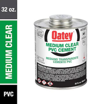 Oatey Medium 32-fl oz Clear PVC Cement Lowes.com | Lowe's