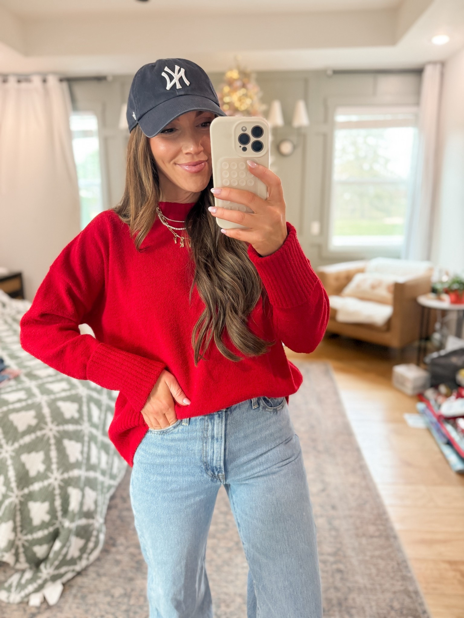 I absolutely love a good red sweater moment!!! This one is a perfect gift!🎁 

#LTKHoliday #LTKGiftGuide #LTKFindsUnder50