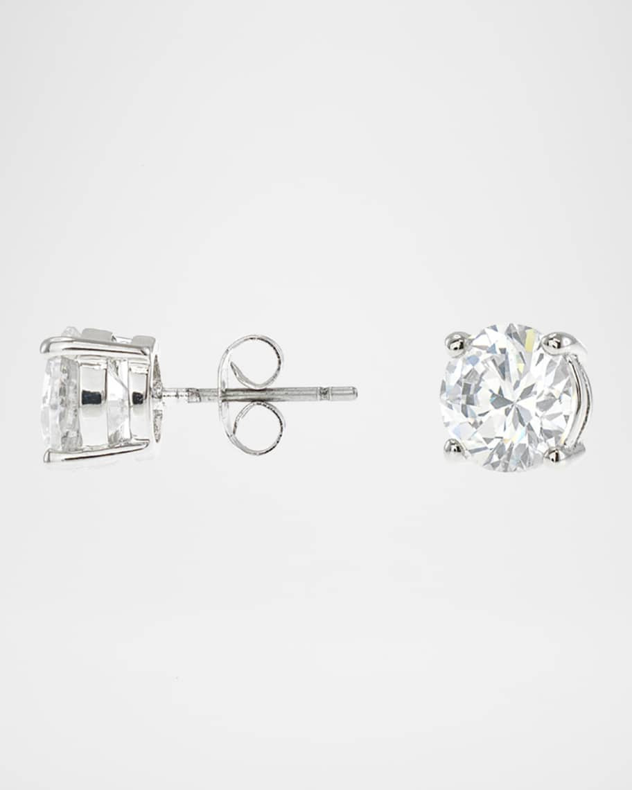 Cubic Zirconia Luxe Post Earrings, 4tcw | Neiman Marcus