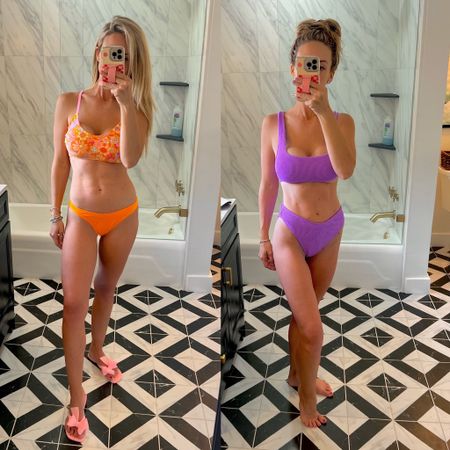 Cute cheap bikinis for summer. I have loved all the new Target swimsuits. The colors are vibrant and the prints are fun. Scrunch. Reversible. Mix and match  

#LTKtravel #LTKFestival #LTKswim
