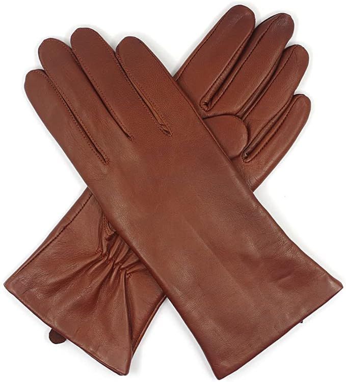 Harssidanzar Women's Leather Winter Gloves,Genuine Lambskin Leather Lined Cashmere Warm Driving G... | Amazon (US)