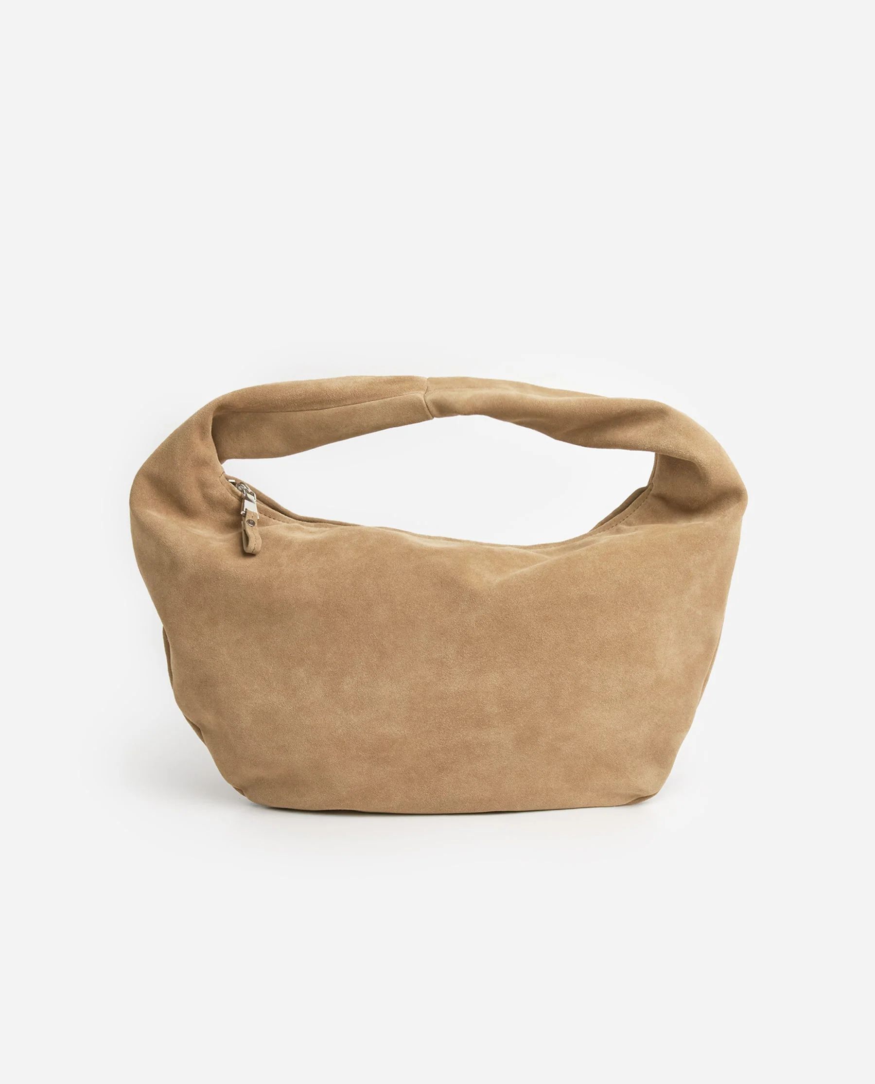 Alva Shoulder Bag Suede Sand | Flattered