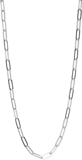 Sterling Silver Paper Clip Chain Necklace | Nordstrom