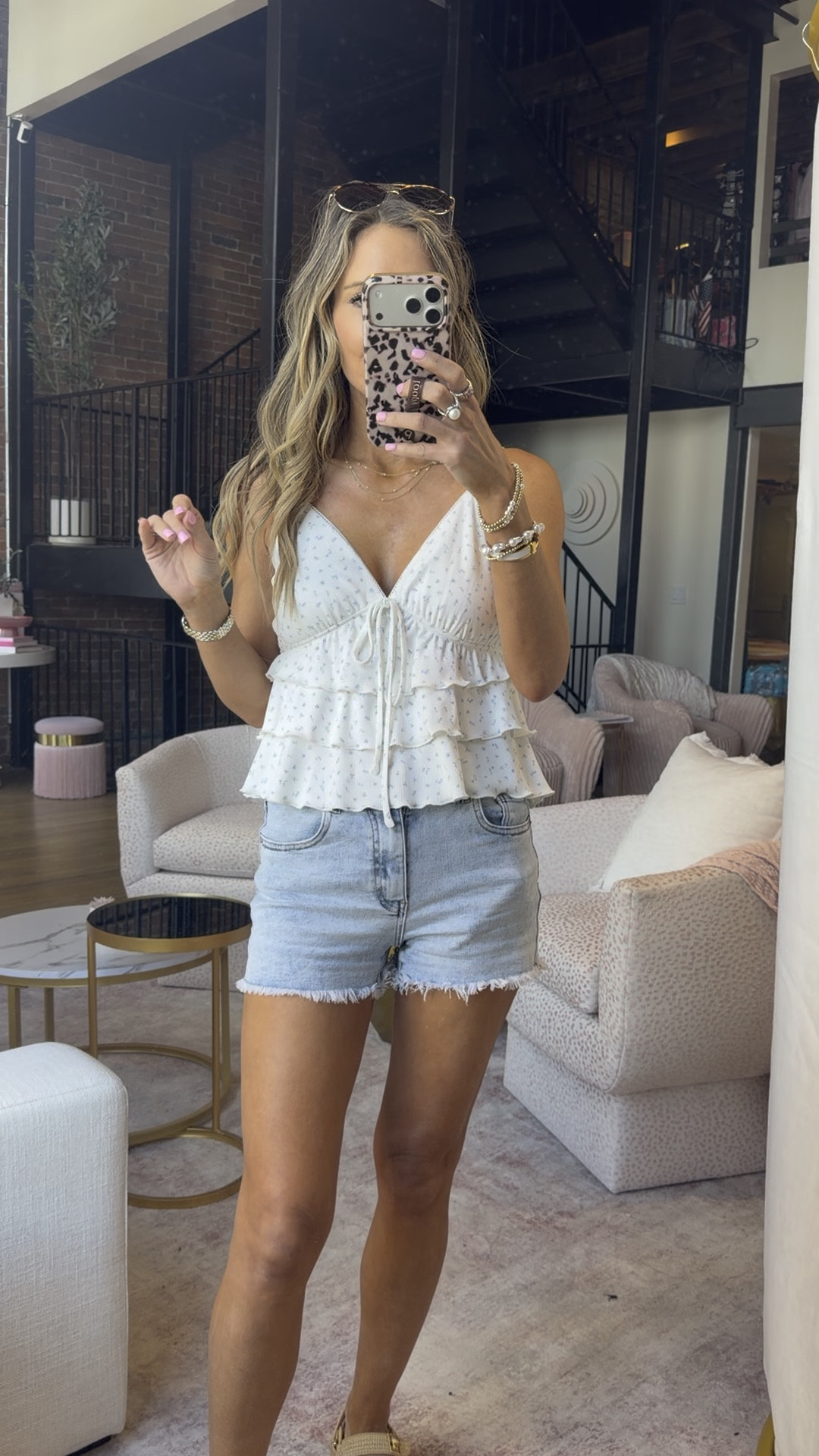 The sweetest floral print tank. LOVE the ruffles🤍🌸

#LTKootd #LTKdayinmylife #LTKgrwm