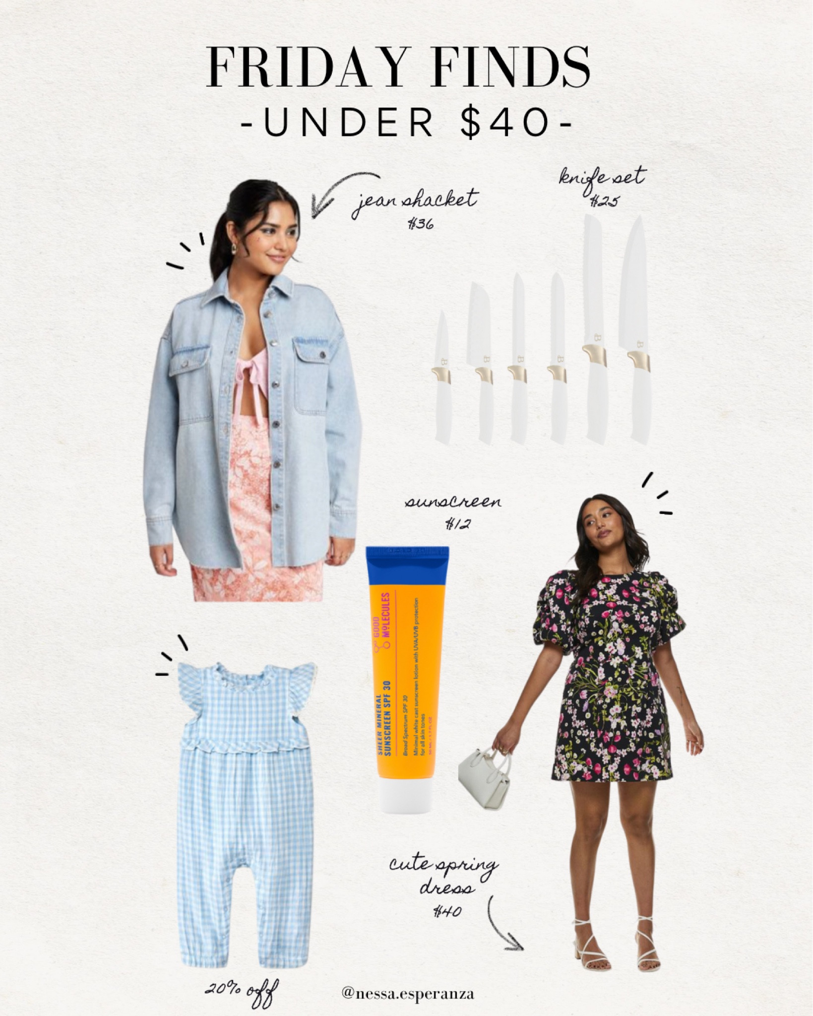 Friday finds 1/17/23

Jean shacket, spring dress, floral dress, spf, baby girl spring outfit, Target, Target finds, knife set, kitchen items

#LTKunder50 #LTKkids #LTKhome
