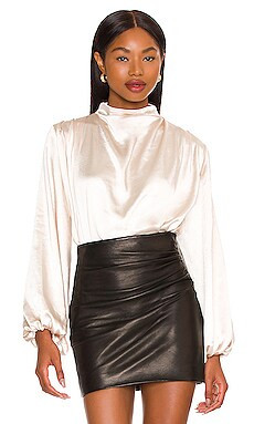 Line & Dot Hunnie Blouse in Creme from Revolve.com | Revolve Clothing (Global)