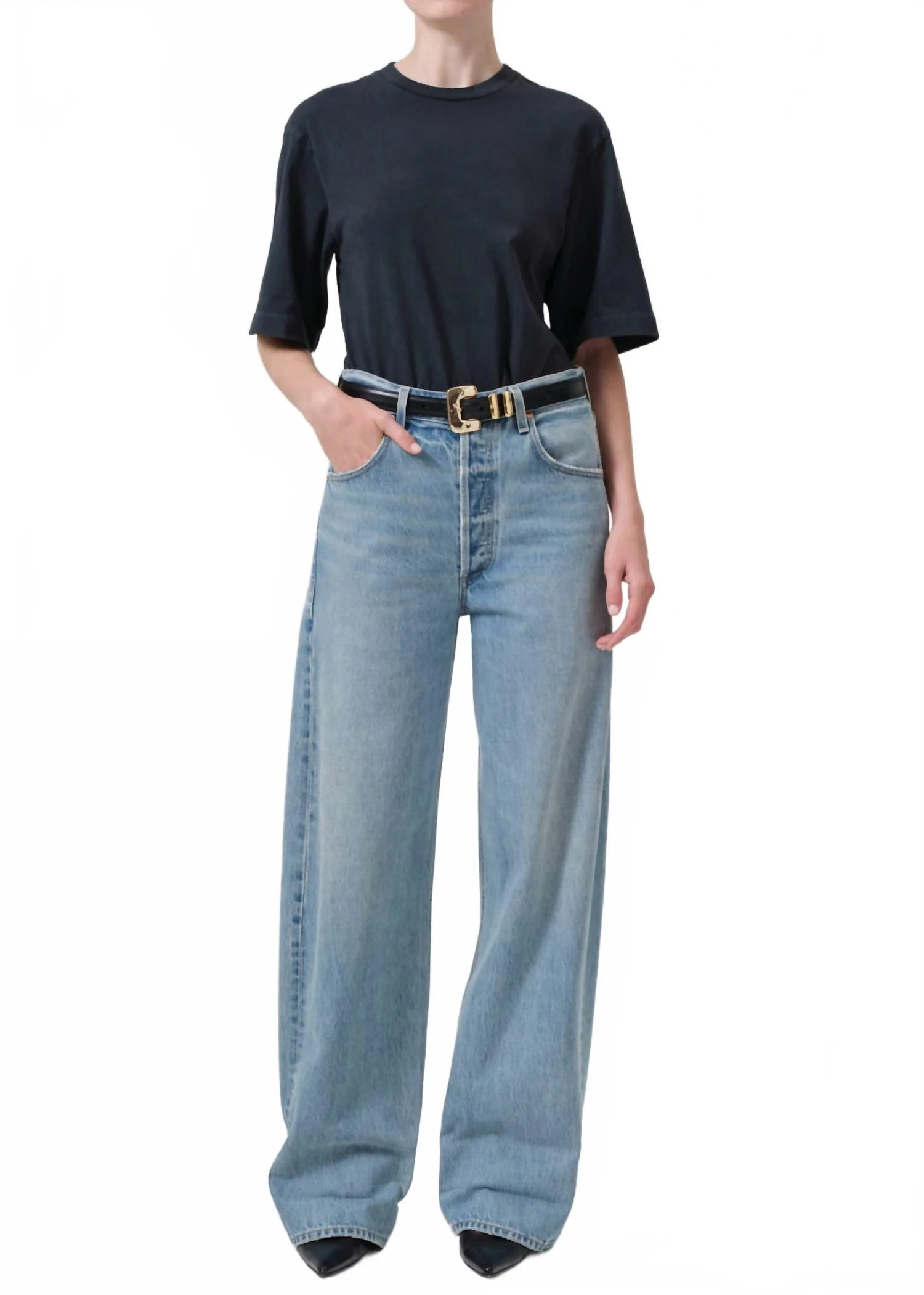 Ayla Baggy Jeans In Skylight | Shop Simon