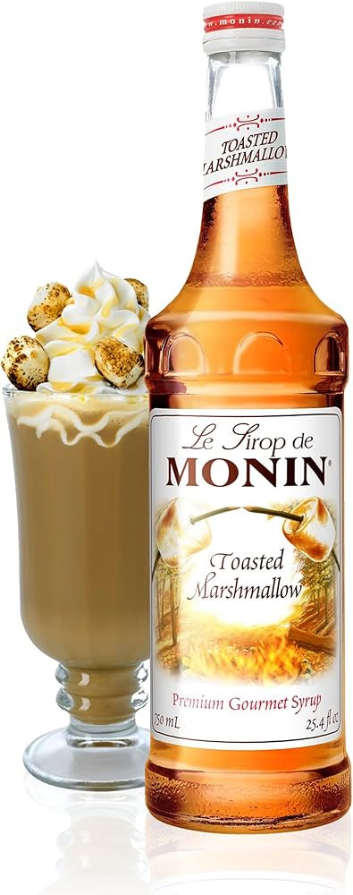 Monin - Toasted Marshmallow Syrup, Flavor of Campfire Treats, Natural Flavors, Great for Mochas, ... | Amazon (US)