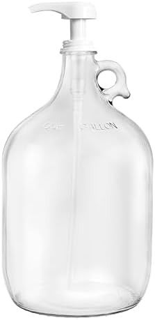 Gallon Glass Pump Dispenser Bottle, Large Jug Laundry Liquid Detergent Dispenser with Pump for La... | Amazon (CA)