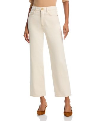 Dylan High Rise Straight Leg Ankle Jeans in Ecru | Bloomingdale's (US)