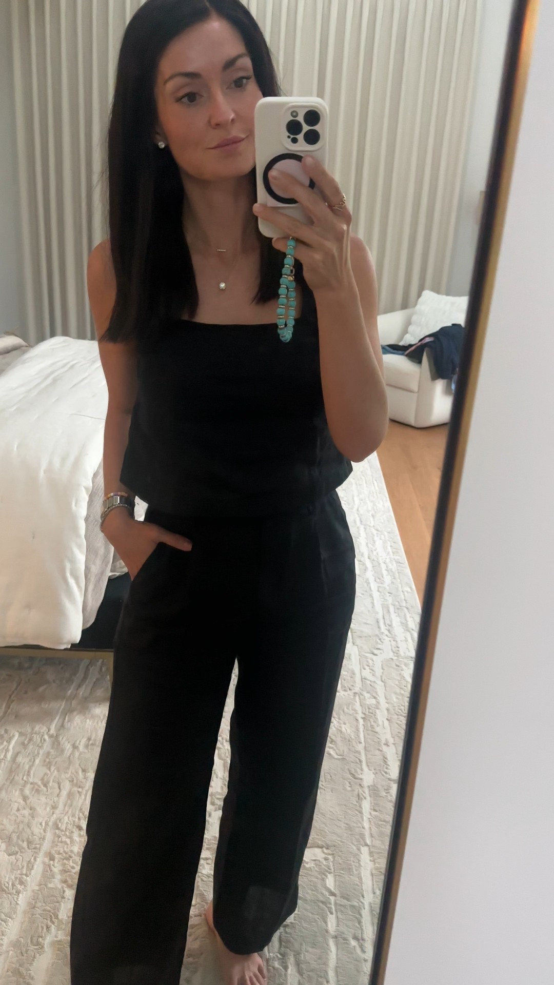 Classic linen set! Wearing a small in the top and a 4 in the pants  

#LTKSeasonal #LTKOver40