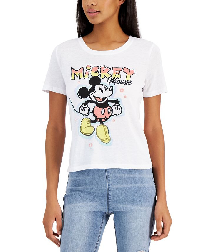 Disney Juniors' Mickey Mouse Graphic T-Shirt & Reviews - Tops - Juniors - Macy's | Macys (US)