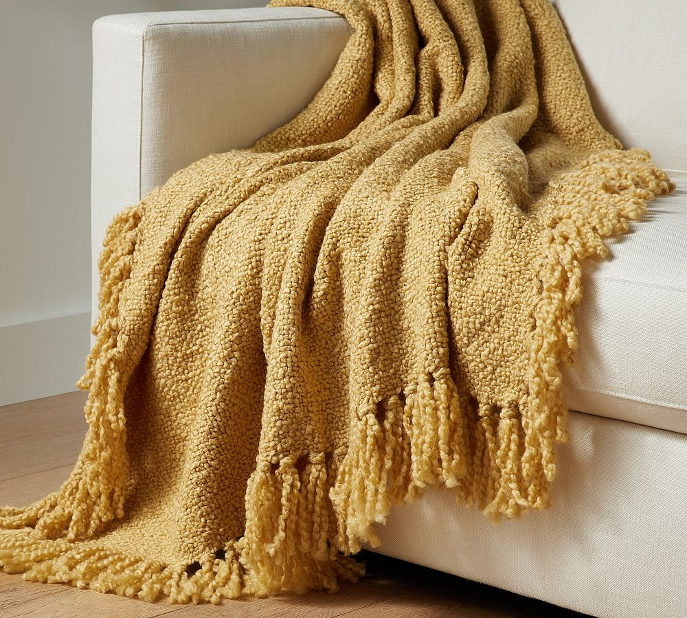 Dreamy Handwoven Fringe Throw Blanket | Pottery Barn (US)