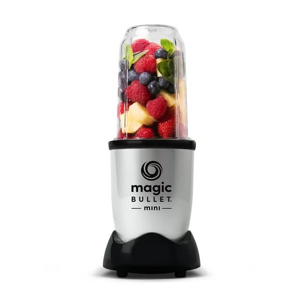 Magic Bullet Mini Blender, 7 Piece Set, 200 Watt with Cross Blade, Silver | Walmart (US)