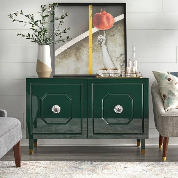 angelo:HOME Jaslene Glossy Glam Buffet/Media Cabinet | Bed Bath & Beyond