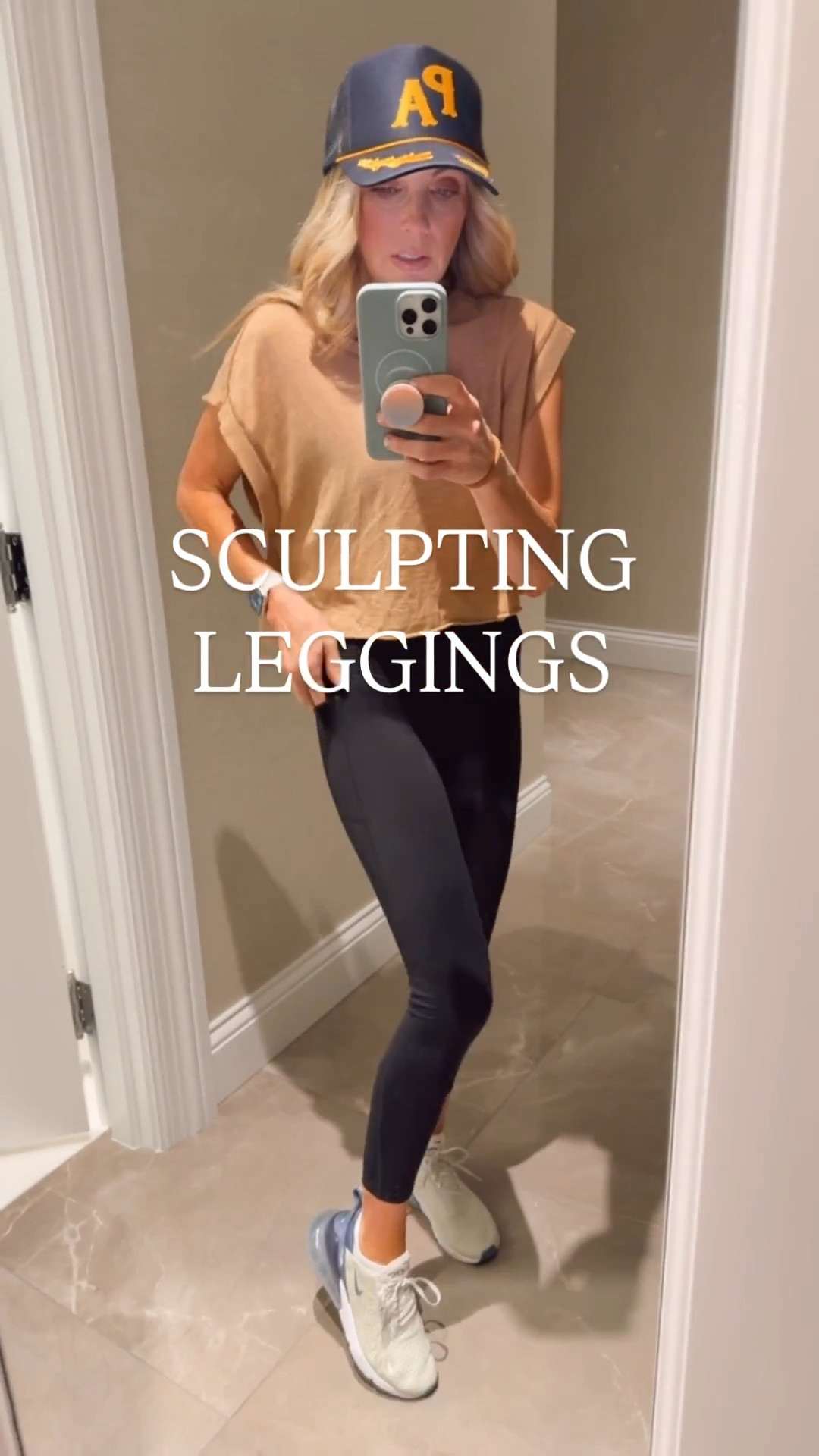I was influenced by TikTok to buy these last year leggings and they didn’t disappoint… waist-cinching, sculpting and a well-positioned pocket. Linked my entire workout look as well! This Free People tee is still one of my favorites.

#LTKfitnessgoals #LTKootd #LTKActive