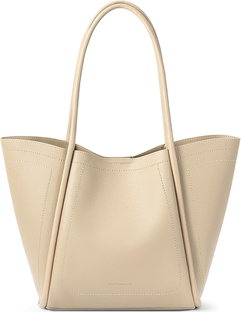 BOSTANTEN Tote Purses for Women Vegan Leather Shoulder Bag Ladies Handbag for Travel | Amazon (US)