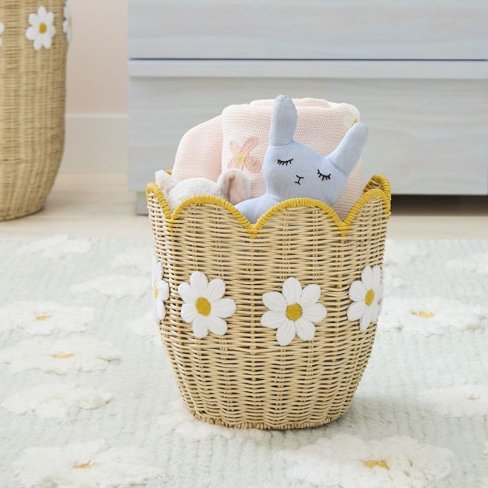 Daisy Rattan Basket | West Elm (US)