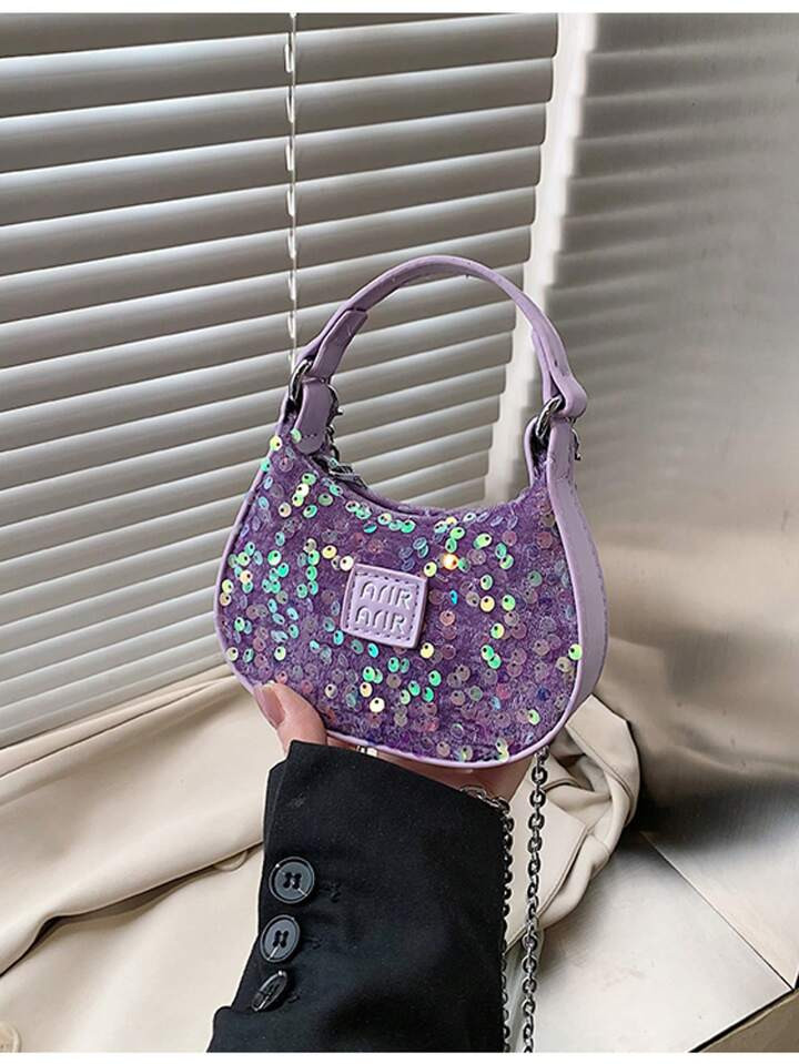 Fashionable Sparkling Mini Handbag, Cute Crossbody Bag, Adorable Mini Shoulder Bag, Essential Holiday Gift | SHEIN