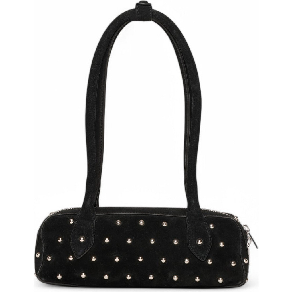 Walter Baker Delilah Mini Stud Satchel in Black Suede at Nordstrom | Nordstrom