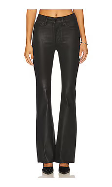 DL1961 Bridget High Rise Bootcut Jeans in Black Coated from Revolve.com | Revolve Clothing (Global)