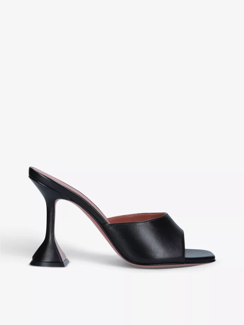 Lupita leather heeled mules | Selfridges