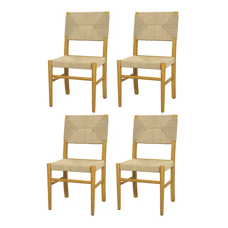 Limnaee Side Chair in Natural (Set of 4) | Wayfair North America