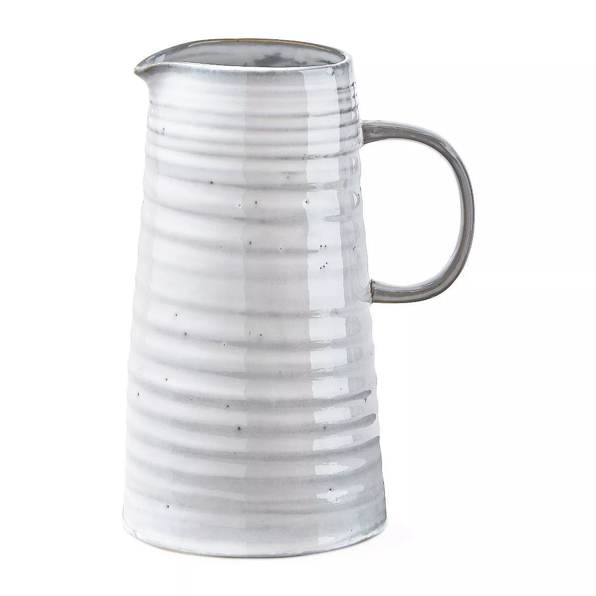 tagltd Farmhouse Milk Tall Reactive Glazed Stoneware Water Beverage Pitcher 36 oz. | Target