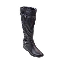 Women's White Mountain Logbook Riding Boot Black Smooth Synthetic | Bed Bath & Beyond