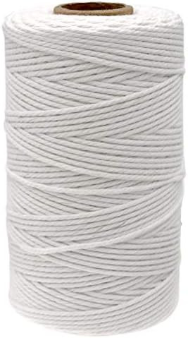 White String,100M/328 Feet Cotton String Bakers Twine,2MM Kitchen Cooking String Twine,Cotton But... | Amazon (US)