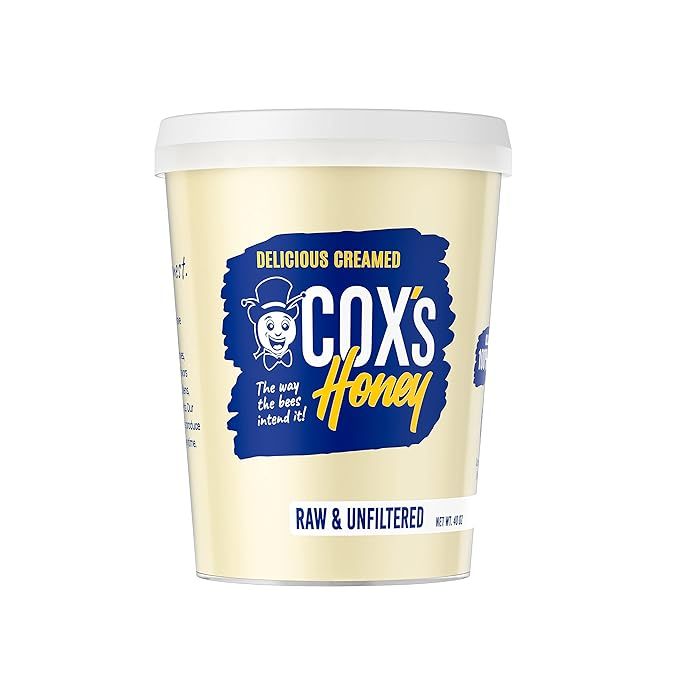 Cox's Honey - Creamed Whipped Honey Raw Unfiltered, 40 OZ | 100% Pure Clover Delicious Honey - Pr... | Amazon (US)