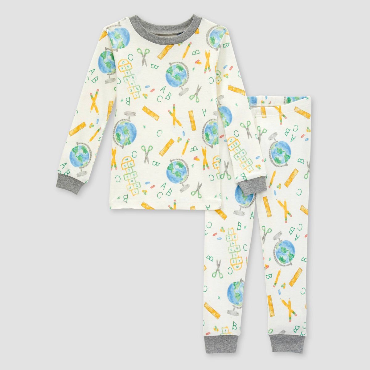 Burt's Bees Baby® Toddler Boys' 2pc Moons & Stars Organic Cotton Pajama Set | Target