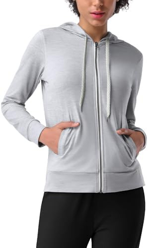 Pioneer Camp Women's Full Zip Up Workout Hoodie Soft Lightweight Hooded Sweatshirts Sweat Jacket ... | Amazon (US)